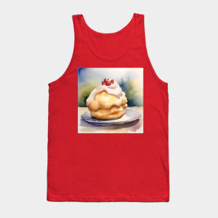 National Cream Puff Day- January 2 - Watercolor Tank Top